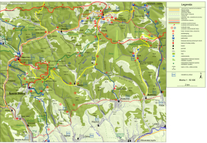 Turistická mapa Špania dolina a okolie